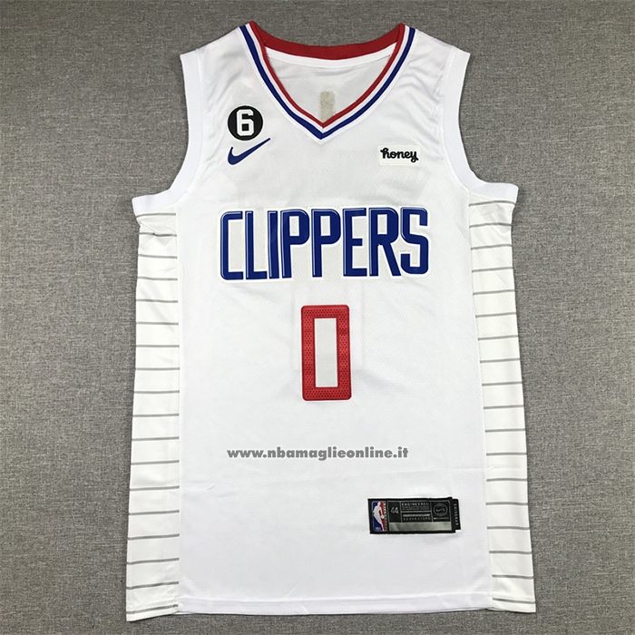 Maglia Los Angeles Clippers Russell Westbrook #0 Association 2022-23 Bianco